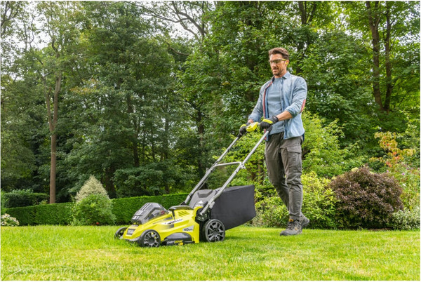 Газонокосилка аккумуляторная Ryobi RLM36x41H50G 5133005462- фото10