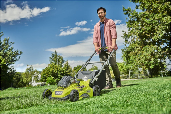 Газонокосилка аккумуляторная Ryobi RLM36x41H50G 5133005462- фото8