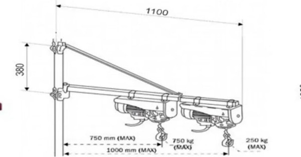 Штанга для тали OCALIFT oca1004894- фото6