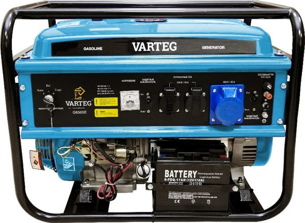 Бензиновый генератор Varteg G6500 Е / 5821- фото2