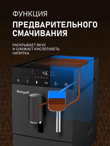 Кофемашина Weissgauff WCM-245 DB Touch Cappuccino- фото8
