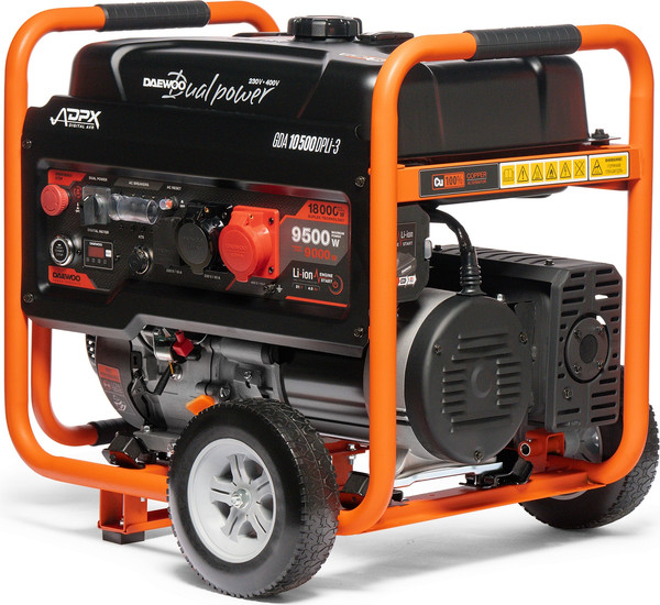 Бензиновый генератор Daewoo Power GDA 10500DPLi-3- фото3