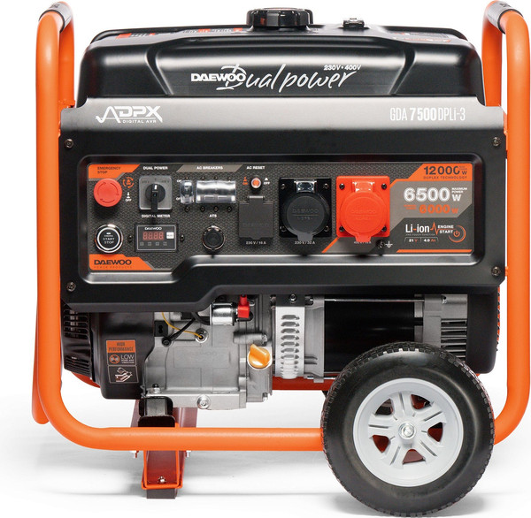 Бензиновый генератор Daewoo Power GDA 7500DPLi-3- фото2