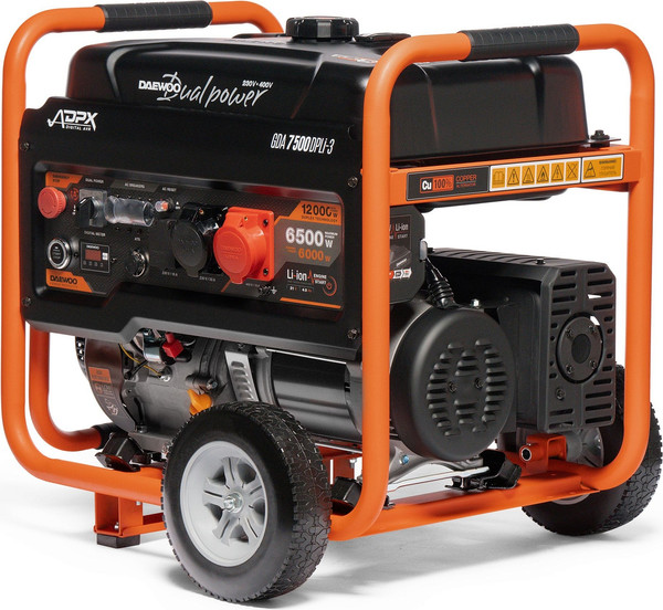 Бензиновый генератор Daewoo Power GDA 7500DPLi-3- фото3