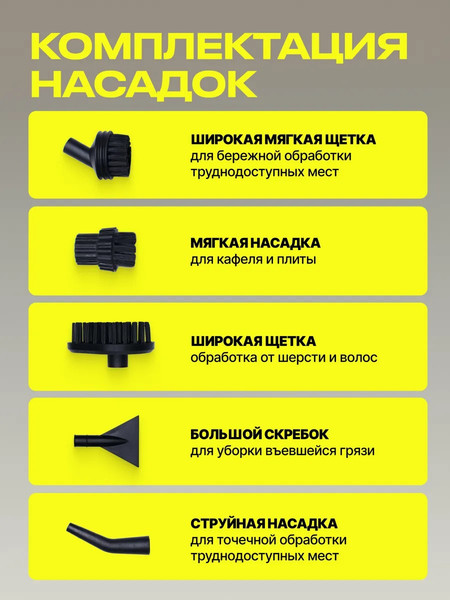 Пароочиститель Kunf TC-SC-003 W New / 439123- фото8