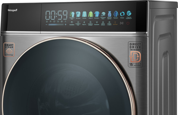 Стиральная машина Weissgauff WM 58411 Direct Drive Inverter Premium Steam- фото6