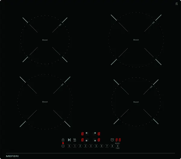 Индукционная варочная панель MEFERI MIH604BK Power- фото