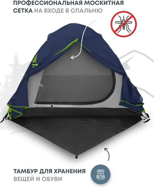 Палатка RSP Outdoor Lake 3 / T-LA-3-B- фото3