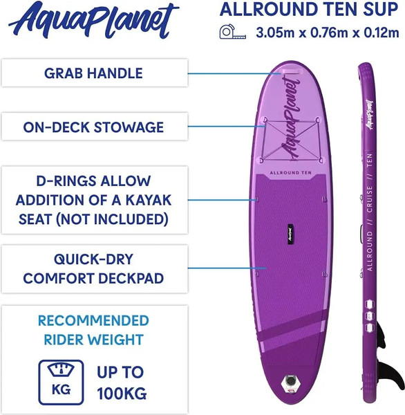 SUP-борд Aquaplanet Allround Ten 10- фото2