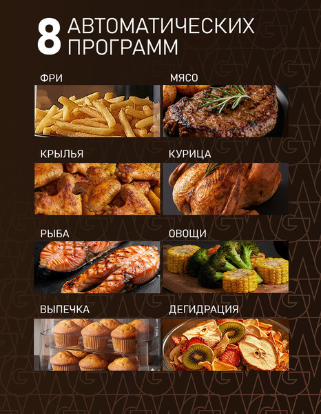 Аэрогриль Weissgauff WAF 901 DS Air Fry Chef- фото9