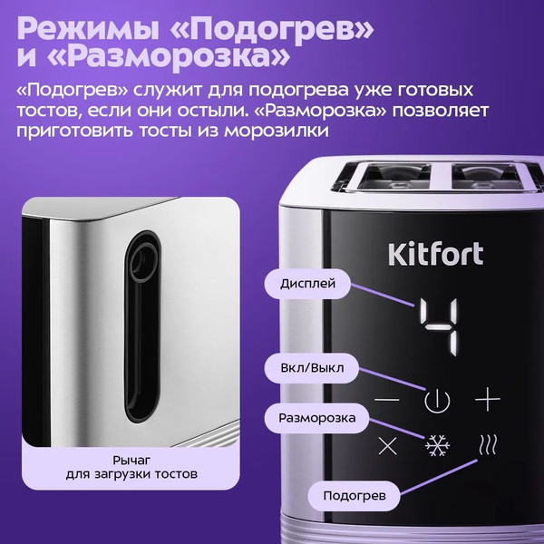 Тостер Kitfort КТ-9978- фото5
