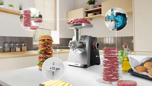Мясорубка электрическая Bosch Series 8 / MFWS835M- фото4