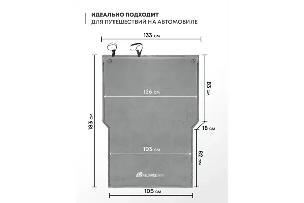 Туристический коврик RSP Outdoor Velour 50 Auto / M-VEL-50-AUTO-G- фото2