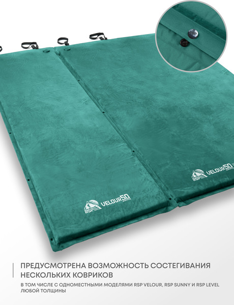 Туристический коврик RSP Outdoor Velour 50 Double / M-VEL-50-DBL-GN- фото7