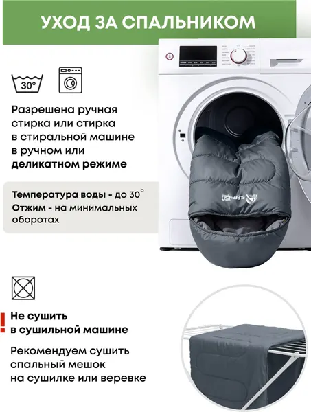 Спальный мешок RSP Outdoor Sleep 450 / SB-SL-450-G-L- фото5