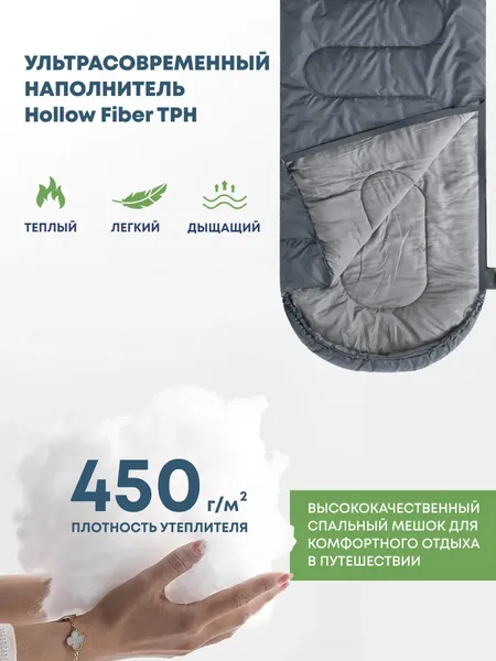 Спальный мешок RSP Outdoor Sleep 450 / SB-SL-450-G-L- фото6