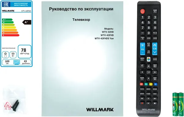 Телевизор Willmark 43