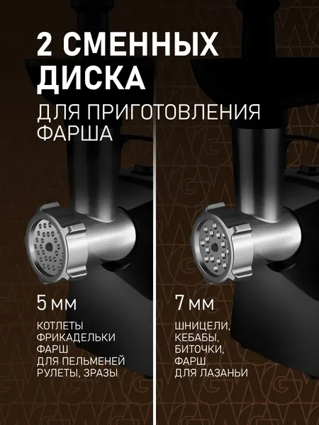Мясорубка электрическая Weissgauff WMG 375 PB Force Power- фото9