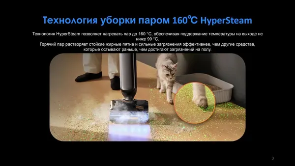 Вертикальный пылесос Tineco Floor One S9 Artist Steam Pro / SW201600RU- фото9