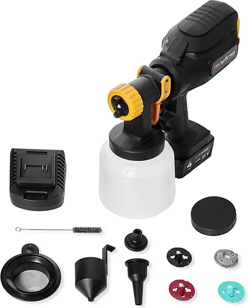Краскопульт электрический Tecmaster T 1250 DIY 21V- фото4