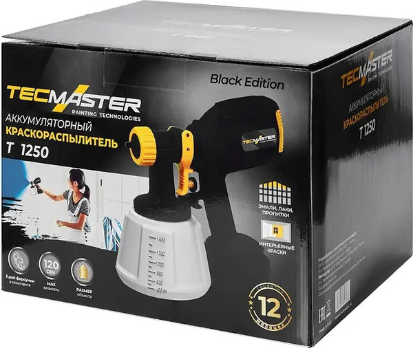 Краскопульт электрический Tecmaster T 1250 DIY 21V- фото5