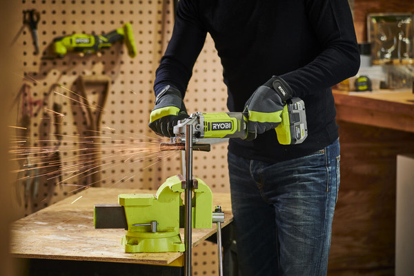 Угловая шлифовальная машина Ryobi RAG18125-1C40S / 5133005643- фото8
