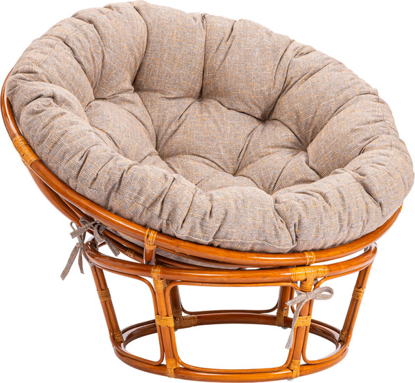 Кресло садовое Tetchair Papasan 23/01 W с подушкой и ремешками- фото