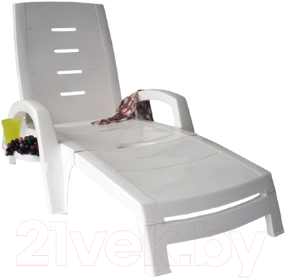 Шезлонг Стандарт Пластик Групп С колесами- фото