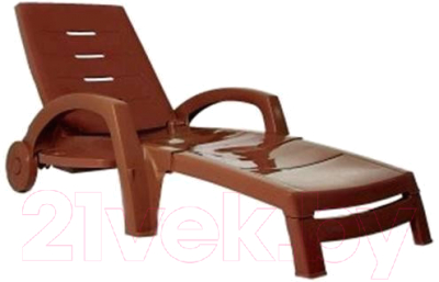 Шезлонг Стандарт Пластик Групп С колесами- фото