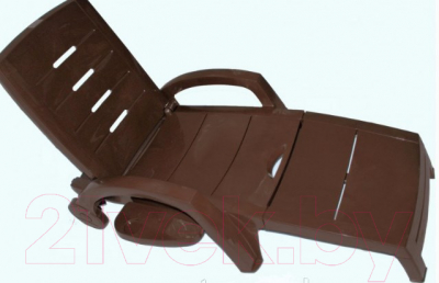 Шезлонг Стандарт Пластик Групп С колесами- фото2