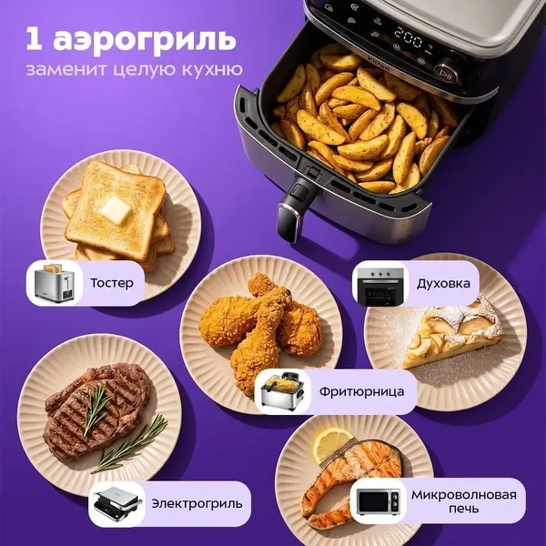 Аэрогриль Kitfort КТ-8168- фото3