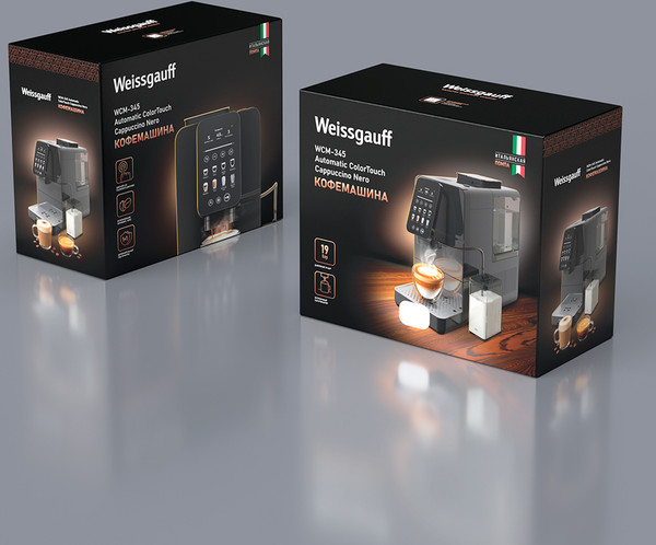 Кофемашина Weissgauff WCM-345 Automatic ColorTouch Cappuccino Nero- фото7