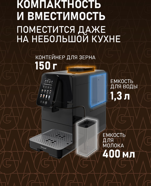 Кофемашина Weissgauff WCM-345 Automatic ColorTouch Cappuccino Nero- фото9
