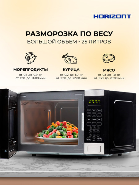 Микроволновая печь Horizont HSD254BX- фото8