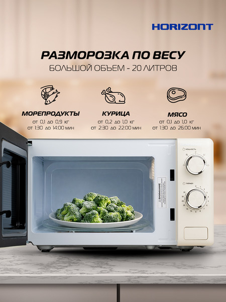 Микроволновая печь Horizont HSM205 RI- фото4