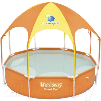 Каркасный бассейн Bestway Steel Pro UV Careful 56432- фото