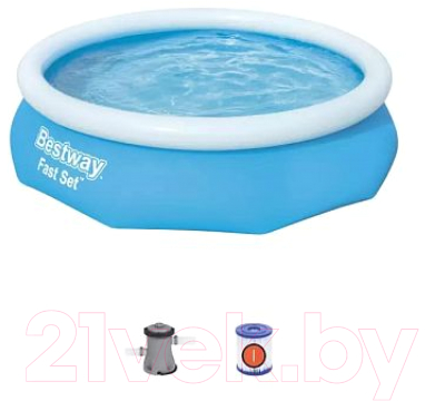 Надувной бассейн Bestway Fast Set 57270- фото9