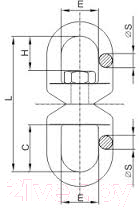 Вертлюг ЕКТ CV501328- фото2