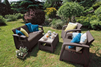 Кофейный столик садовый Keter Corfu Table / 207786- фото2