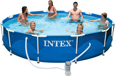 Каркасный бассейн Intex Metal Frame / 56996/28212- фото4