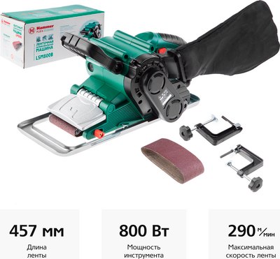Ленточная шлифовальная машина Hammer Flex LSM800B- фото2