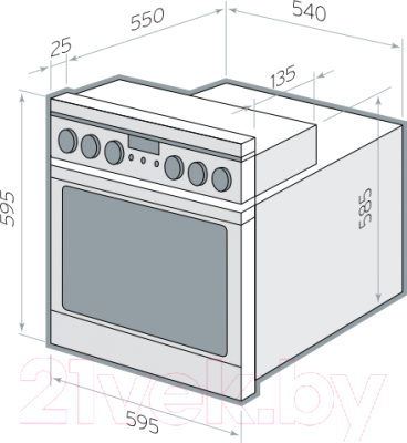 Электрический духовой шкаф Hansa BOEI64190055- фото4