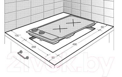 Газовая варочная панель Beko HDCG32221FX- фото2