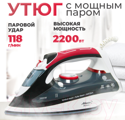 Утюг Atlanta ATH-5493 (черный)- фото4
