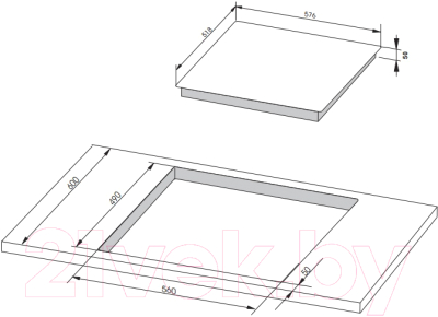 Индукционная варочная панель Hansa BHIW68308- фото3