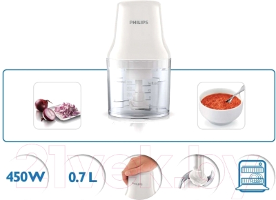 Измельчитель-чоппер Philips HR1393/00- фото4