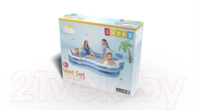 Надувной бассейн Intex Swim Center / 56475- фото8