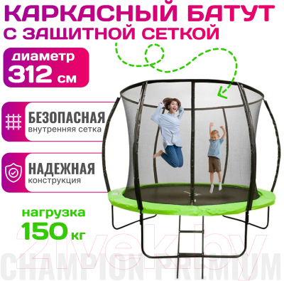 Батут Sundays Champion Premium-D312 (с сеткой и лестницей)- фото