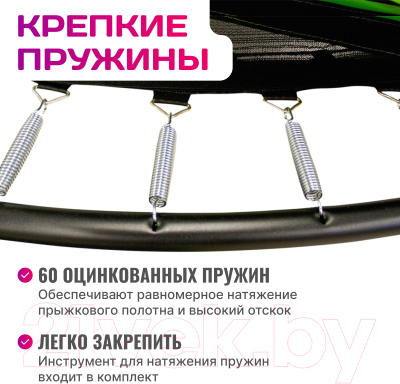 Батут Sundays Champion Premium-D312 (с сеткой и лестницей)- фото6