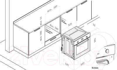 Газовый духовой шкаф Korting OGG 771 CFN- фото9